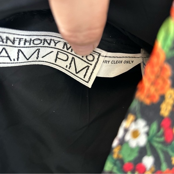 Anthony Muto Women’s VTG Midi Skirt Measures 26” waist Dixie Floral Print Modest - Picture 9 of 13